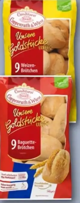 REWE Center Coppenrath & Wiese Unsere Goldstücke 9 Weizenbrötchen Angebot