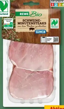 REWE Center Rewe Bio Schweine-Minutensteaks Angebot