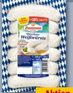 REWE Center Fleischwerke Zimmermann Münchner Weißwürste Angebot