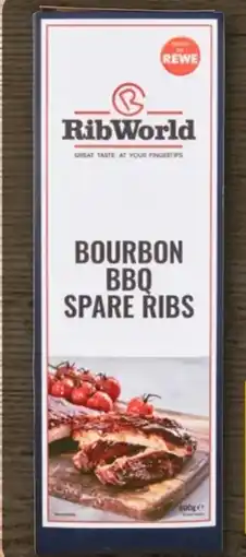 REWE Rib World Bourbon BBQ Spare Ribs Angebot