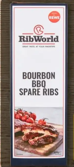REWE Rib World Bourbon BBQ Spare Ribs Angebot
