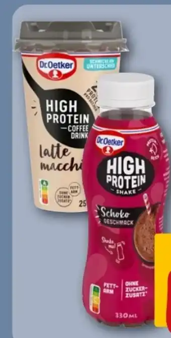 REWE Center Dr. Oetker High Protein Coffee Drink Latte Macchiato Angebot