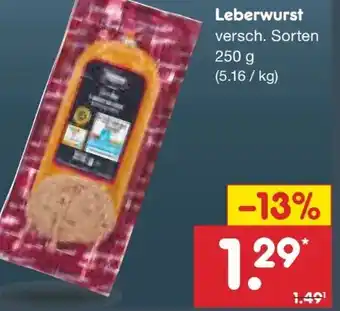 Netto Marken-Discount Steinemann Leberwurst Angebot