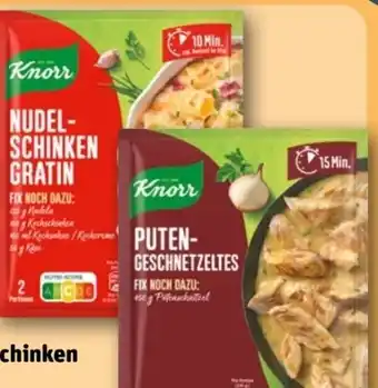 REWE Knorr Fix Nudel-Schinken Gratin Angebot