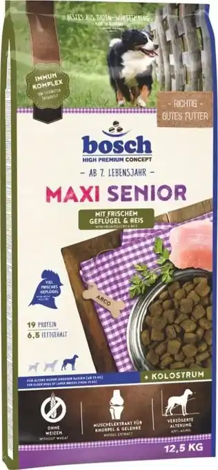 Globus Baumarkt Bosch Petfood Maxi Senior Geflügel Angebot