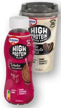 Edeka Dr. Oetker High Protein Shake Angebot