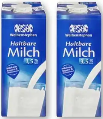Scheck-in-Center Weihenstephan Haltbare Milch Angebot
