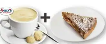 Scheck-in-Center Scheck-in Manufaktur Tasse Kaffee +1 Stück Apfelstreusel-Kuchen Angebot