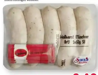 Scheck-in-Center Scheck-in Manufaktur Weißwurst Münchner Art Angebot