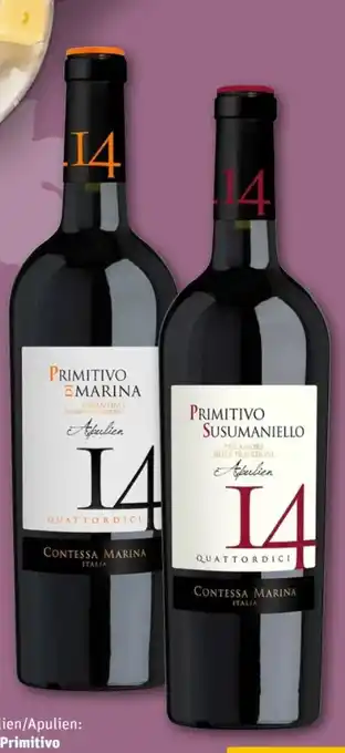 REWE Center Weingut Contessa Marina 14 Primitivo di Angebot