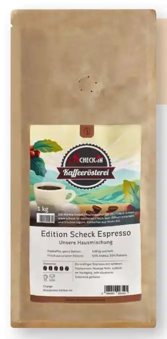Scheck-in-Center Scheck-in Kaffeerösterei Edition Scheck Espresso Angebot