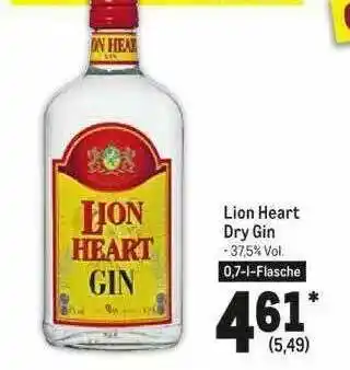 METRO Lion Heart Dry Gin Angebot