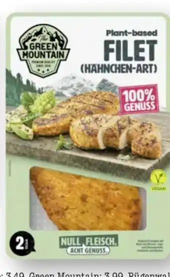 Scheck-in-Center The Green Mountain Vegan Plant-Based Filet Hähnchen-Art Angebot