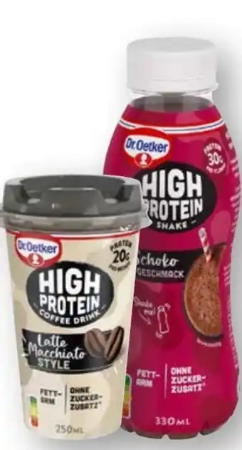 Scheck-in-Center Dr. Oetker High Protein Shake Angebot