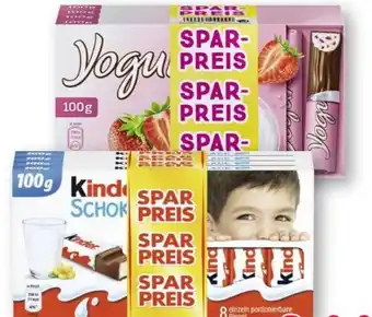 Scheck-in-Center Ferrero Kinder Schokolade Angebot