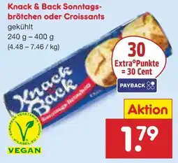 Netto Marken-Discount Knack & Back Sonntags-Brötchen Vegan Angebot