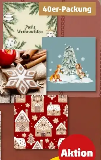 PENNY Servietten Weihnachten Angebot