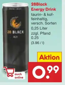Netto Marken-Discount 28 Black Energy Drink Angebot
