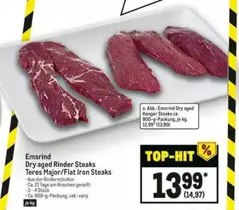 METRO Emsrind Dry Aged Rinder Steaks Teres Major-flat Iron Steaks Angebot