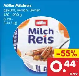 Netto Marken-Discount Müller Milch Reis Angebot