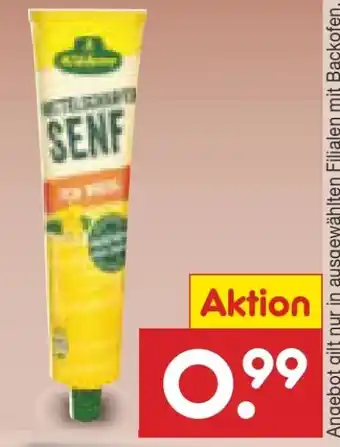 Netto Marken-Discount Kühne Mittelscharfer Senf Angebot