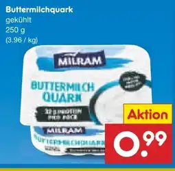 Netto Marken-Discount Milram Buttermilch-Quark Angebot