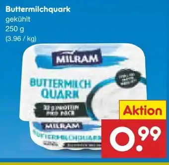 Netto Marken-Discount Milram Buttermilch-Quark Angebot