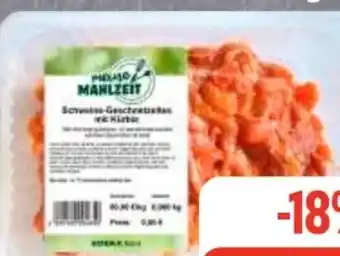 Edeka Frischemarkt Meine Mahlzeit Schweinegeschnetzeltes mit Kürbis Angebot