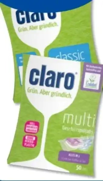 Budni Claro Classic Spülmaschinen-Tabs Angebot
