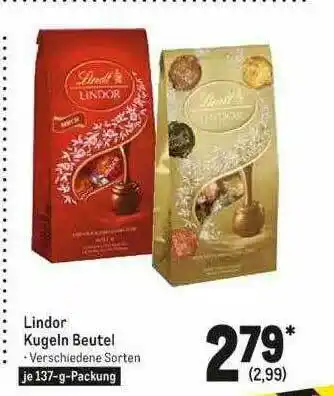 METRO Lindor Kugeln Beutel Angebot