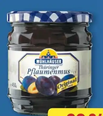 Aldi Nord Mühlhäuser Pflaumen­mus Angebot
