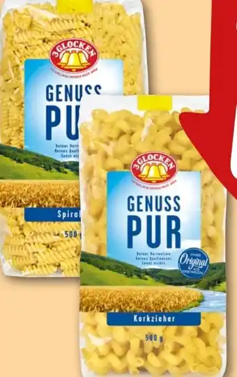 REWE 3 Glocken Genuss Pur Pasta Angebot
