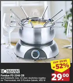 Famila Nord West BOMANN Fondue FD 2248 CB Angebot