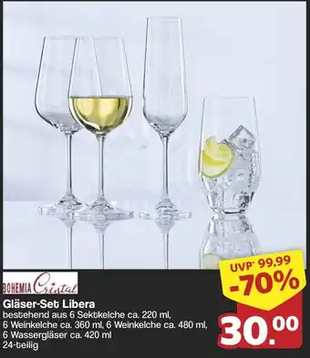 Famila Nord West BOHEMIA Cristal Gläser-Set Libera Angebot