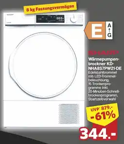Famila Nord West SHARP Wärmepumpentrockner KD-NHA8S7PW21-DE Angebot