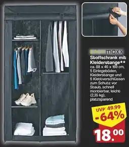 Famila Nord West EASYmaxx Stoffschrank mit Kleiderstange Angebot