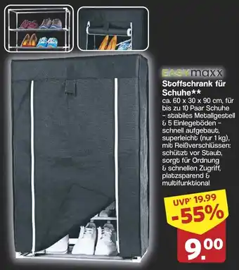 Famila Nord West EASYmaxx Stoffschrank für Schuhe Angebot