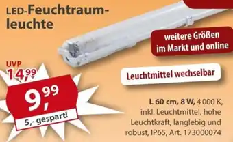 Sonderpreis Baumarkt LED-Feuchtraumleuchte Angebot