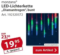 Sonderpreis Baumarkt Monzana LED-Lichterkette ,,Diamantregen", bunt Angebot