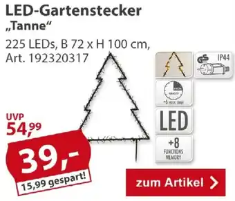 LED-Gartenstecker ,,Tanne"
