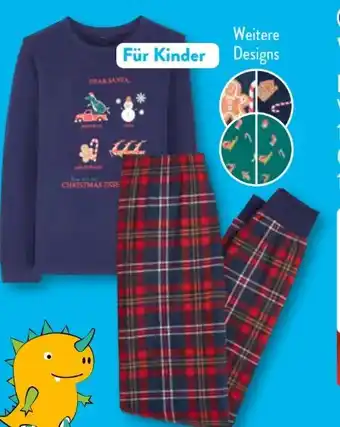 Aldi Süd Lily & Dan Kinder Weihnachtspyjama Angebot