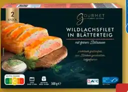 Aldi Süd Gourmet Finest Cuisine Wildlachsfilet im Blätterteig Angebot