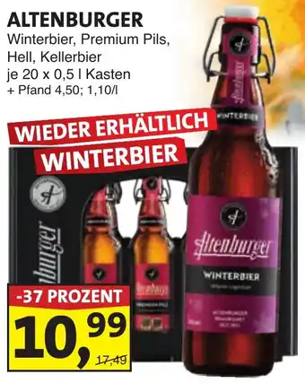 Lösch Depot ALTENBURGER Winterbier, Premium Pils Angebot