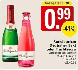 WEZ Rotkäppchen Deutscher Sekt oder Fruchtsecco Angebot