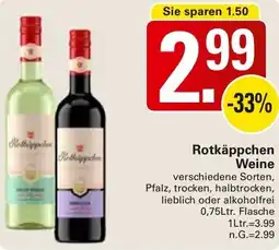WEZ Rotkäppchen Weine Angebot