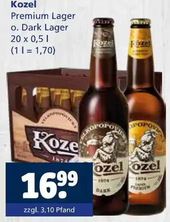 Getränkewelt Kozel premium lager Angebot