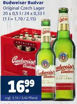Getränkewelt Budweiser budvar original czech lager Angebot