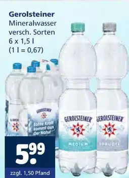 Getränkewelt Gerolsteiner mineralwasser Angebot
