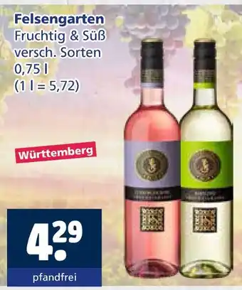Getränkewelt Felsengarten fruchtig & süß Angebot
