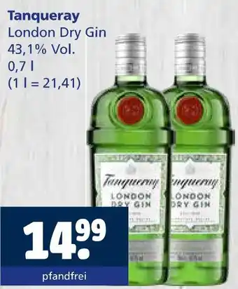 Getränkewelt Tanqueray london dry gin Angebot